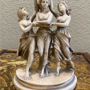 Source Unknown Cream Trio Sculpture